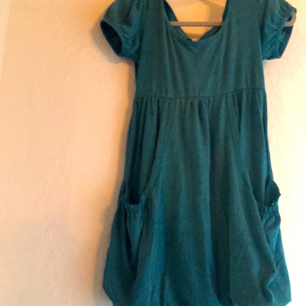 Cute teal/Blue dress w/ Pockets